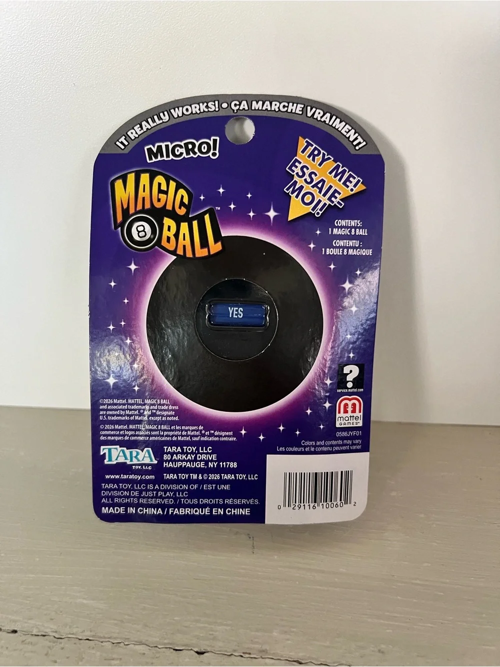 NIB Mattel Micro Magic 8 Ball Mini Fortune Teller Toy New Sealed 2026